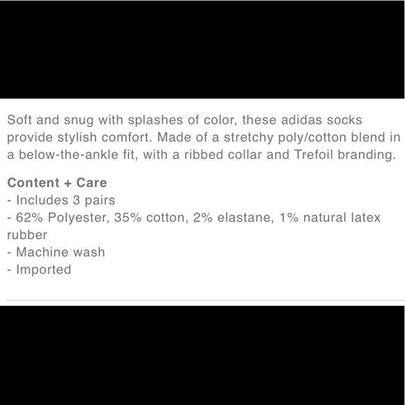 NEW Adidas color wash tie dye ankle socks - Picture 6 of 7